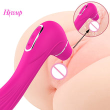Load image into Gallery viewer, HIWUP Sex Sucking Toys Vibrator Powerful Clitoris Sucker Blowjob Tongue Stimulator Nipple Vagina Pussy Pump Sex Toys for Women