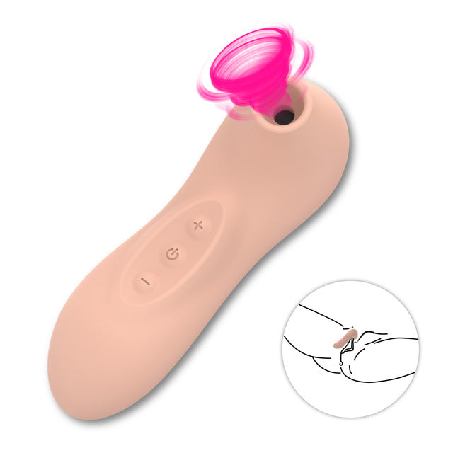 HIWUP Sex Sucking Toys Vibrator Powerful Clitoris Sucker Blowjob Tongu   Begin Beams